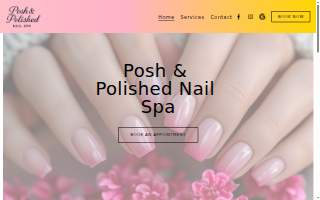 Posh & Polished Nail Spa website