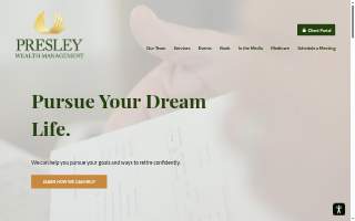 Presley Wealth Management of Shenandoah website