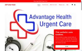Advantage Health Urgent Care website