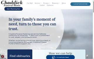 Chaddick Funeral Home website