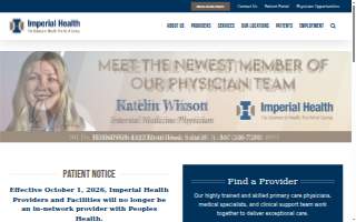 Imperial Health Cardiovascular Specialists website