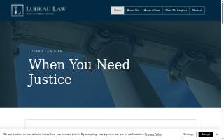 Ludeau Law Firm website