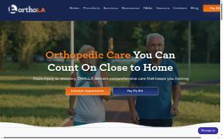 OrthoLA Thibodaux website