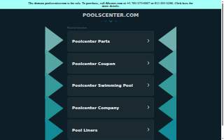 Pool & Spa Center website