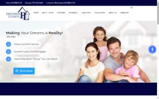Premier Lending of New Orleans website