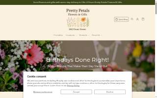 Pretty Petals Flowers & Gifts website