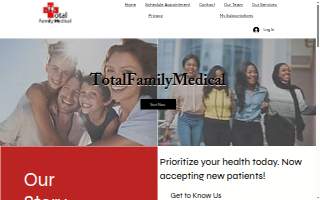 Total Family Medical website