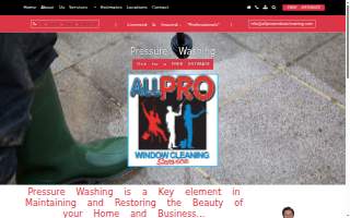 All Pro Pressure Washing and Roof Cleaning Services LLC website
