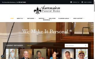 Ascension Funeral Home of Gonzales website