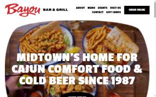 Bayou Bar website