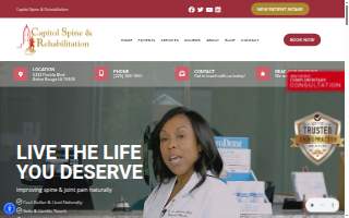 Capitol Spine & Rehabilitation website