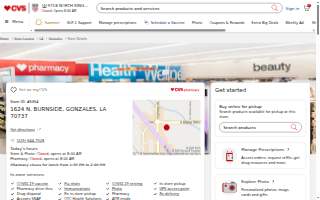 CVS Pharmacy of Gonzales website