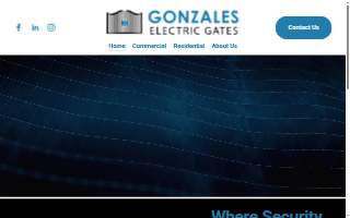 Gonzales Electric Gates website