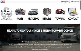 Leblanc's Auto Title Co website