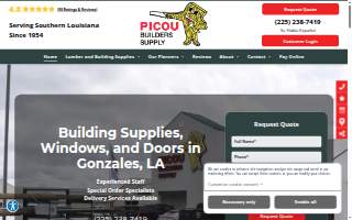 Picou Builders Supply Co website