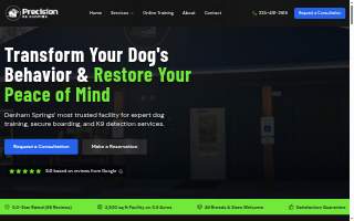 Precision K9 Shaping website