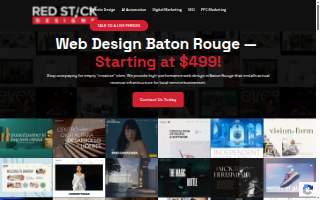 Red Stick Design & Marketing of Baker website