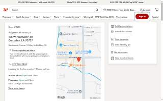 Walgreens Pharmacy of Gonzales website