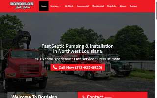 Bordelon Septic Systems Inc website