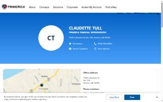 Claudette Tull: Primerica - Financial Services website