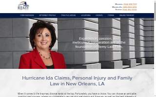 Remy Law Firm of Gretna website