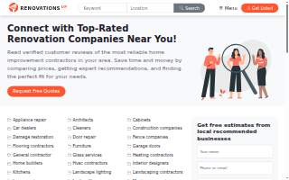 Renovations Plus Inc website