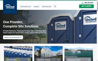 United Site Services of Gretna website