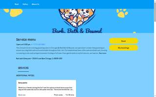 Bark Bath & Beyond website