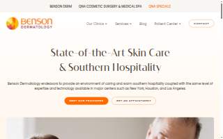 Benson Dermatology website