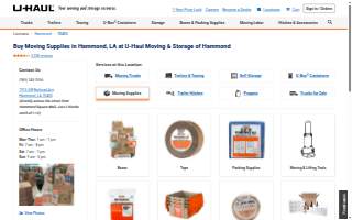 Collegeboxes at U-Haul Moving & Storage of Hammond website
