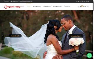 Contemporary Party & Wedding website
