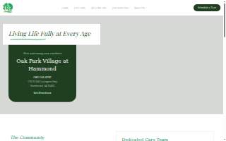 Oak Park Village at Hammond website