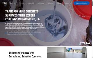 R&J Concrete Coatings website