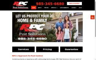 RPC Pest Solutions website