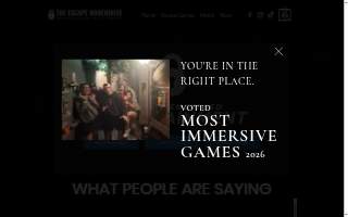 The Escape Warehouse, LLC website