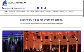 D2 Entertainment website