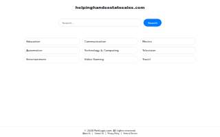 Helping Hands Estate Sales website