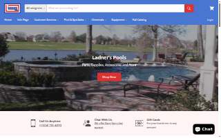 Ladner's Pools website