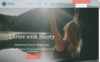 Nicety Wellness & Weight Loss website