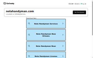 Nola Handyman website