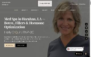 Oak House Med Spa and Wellness Center website