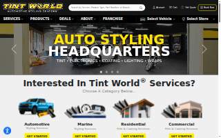 Tint World of Harahan website