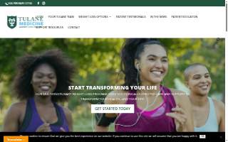Tulane Weight Loss Center of Harahan website