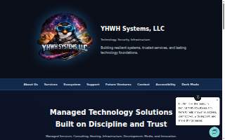 YHWH Systems, LLC website