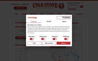 Cold Stone Creamery of Harvey website
