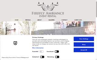 Firefly Ambiance Event Rental website