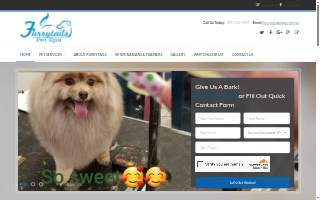 Furrytails Pet Spa website