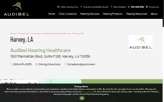 Hearing Health Care of Louisiana website
