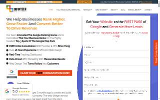 Infintech Designs - New Orleans Web Design, SEO, & Digital Marketing Company website