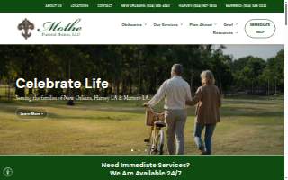Mothe Funeral Homes, LLC of Harvey website